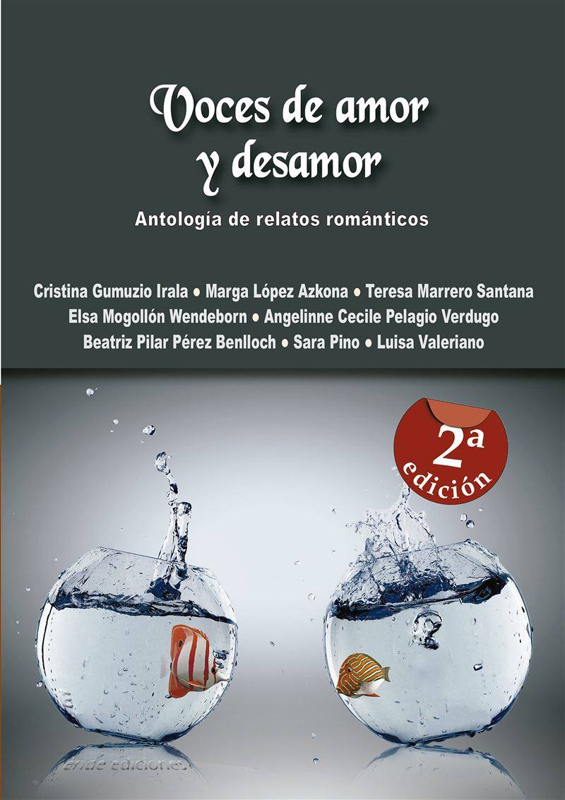 Portada de la antología Voces de amor y desamor